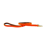 Pleciona smycz Kentucky Nylon 1,2m - pomarańczowa