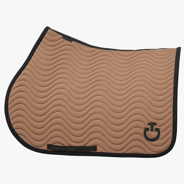 Czaprak Cavalleria Toscana Quilted Wave Jersey - beżowy