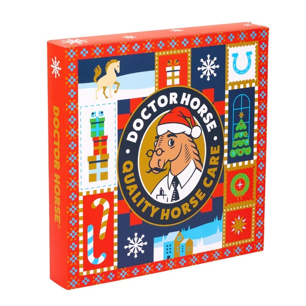 Kalendarz adwentowy Mikołaj Doctor Horse - czerwony