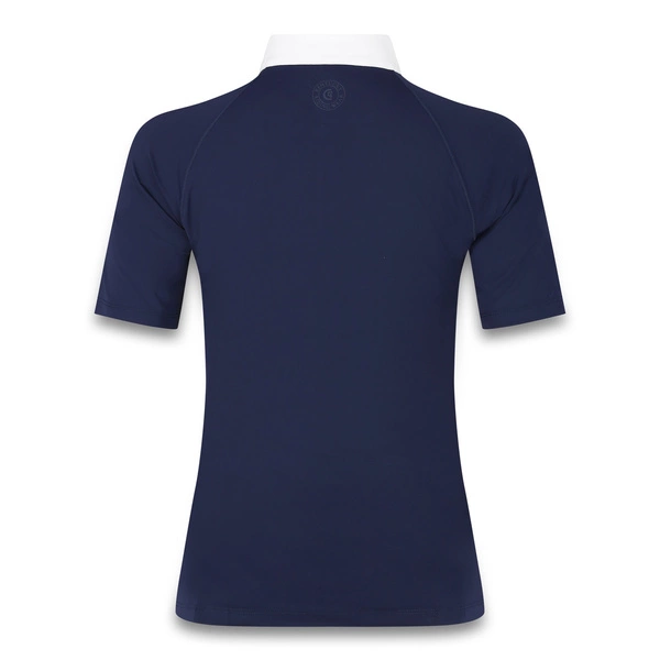 Damska koszula konkursowa z krótkim rękawem Kentucky Classic with Glitter Zipper - granatowa