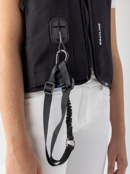 Dziecięca kamizelka ochronna wybuchowa Equiline Airbag KID - czarna