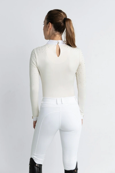 Koszula konkursowa Fleur de Lys Equestrian Holly - kremowa