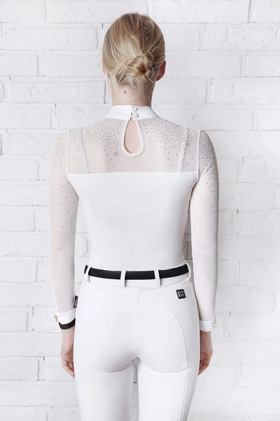 Koszula konkursowa Fleur de Lys Equestrian Cindy - kremowa