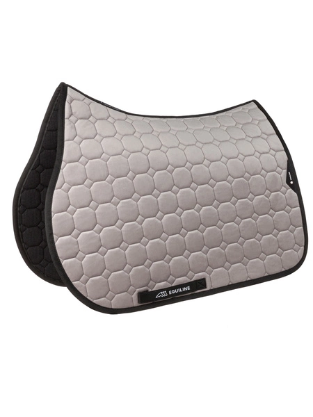 Czaprak Equiline Velvet Octagon Garog - jasnoszary