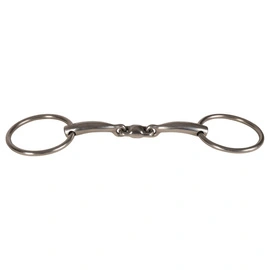 Velari wędzidło Snaffle Double Jointed Loose Ring Stainless Steel 16 mm