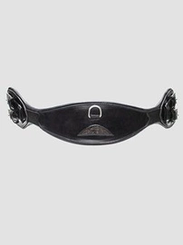 Anatomiczny popręg ujeżdżeniowy z elastyczną wstawką Equiline - czarny