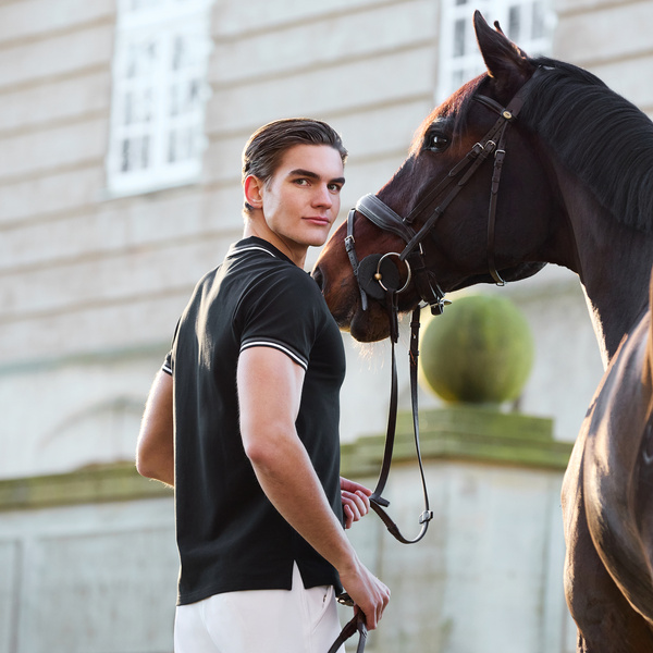 Męska koszulka polo Kingsland Classic - czarna