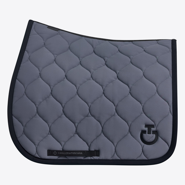 Czaprak New Circular Quilted Jersey Dressage - szary