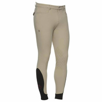 Męskie bryczesy Cavalleria Toscana New Grip System - beżowe
