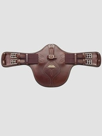 Krótki popręg z fartuchem Equiline Monoflap - brązowy