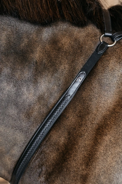 Skórzano-elastyczny napierśnik z plecionką Dy'on Bridge Breastplate New English