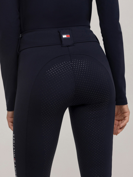 Ocieplane legginsy Tommy Hilfiger Vermont - granatowe