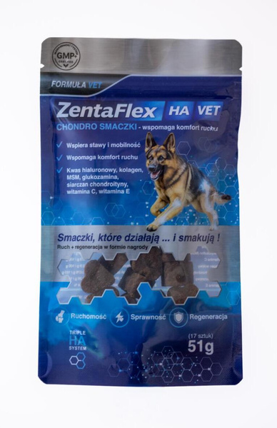 ZentaFlex HA Vet - Chondro Smaczki 51 gr (17 sztuk)