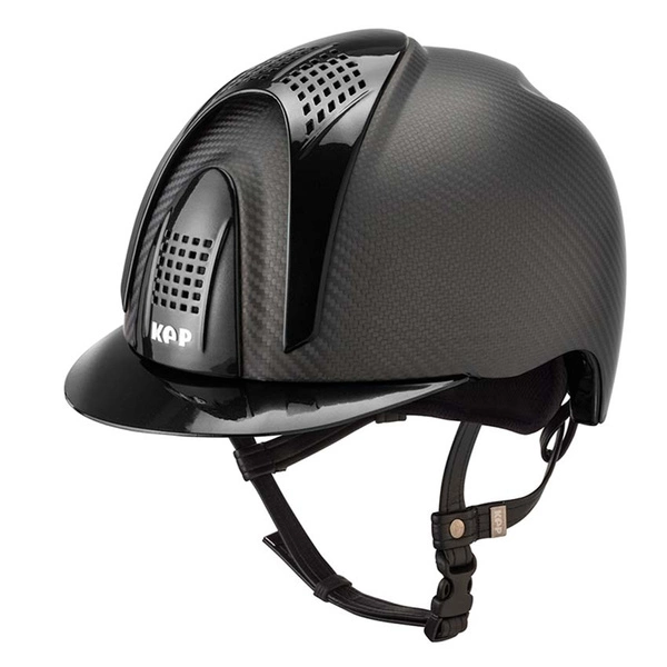 Kask KEP Carbon Helmet E-Light Matt / 3 Black Shine Inserts - Black