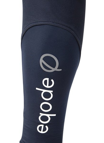 Męskie bryczesy Eqode by Equiline Davis z kolanowym lejem Q-Grip - granatowe