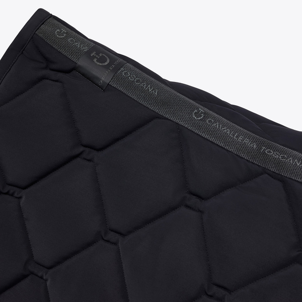 Czaprak Cavalleria Toscana Orbit Quilted - czarny z białym logo