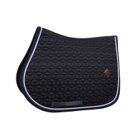 Kentucky czaprak Classic Custom - granatowy z niebiesko-białym sznureczkiem