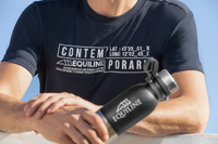 Męska koszulka Equiline Canutec - granatowa