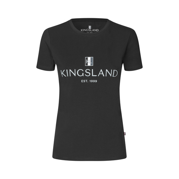 Damska koszulka treningowa Kingsland Classic Ladies Logo T-shirt - czarna