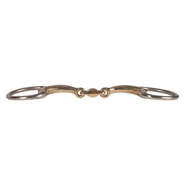 Velari wędzidło Eggbutt Double Jointed Sweet Copper 14 mm
