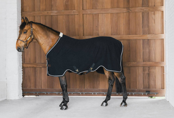 Derka wełniana Kentucky Fleece Rug Vegan Wool - czarna