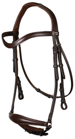 Ogłowie Dy'on z nachrapnikiem hanowerskim Dressage - brązowe
