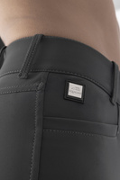 Damskie bryczesy Equiline Adellek z wysokim stanem i pełnym lejem X-Grip - szare