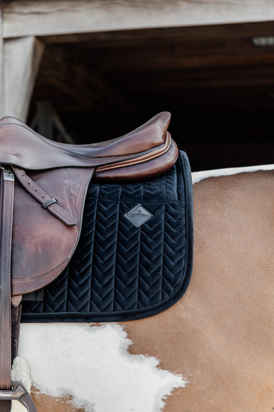 Kentucky czaprak Skin Friendly Velvet - czarny