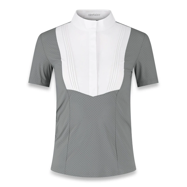 Damska koszula konkursowa z krótkim rękawem Kentucky Heritage Air - szara