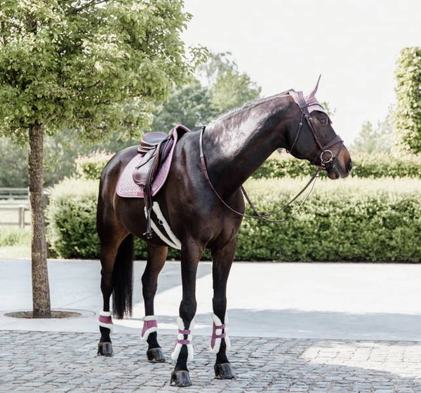 Kentucky Vegan Sheepskin Young Horse Fetlock na zadnie nogi - różowe