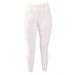 Damskie legginsy Kentucky Classic z kolanowym lejem - białe