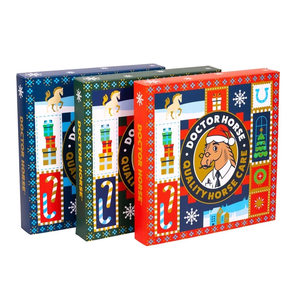 Kalendarz adwentowy Mikołaj Doctor Horse - czerwony