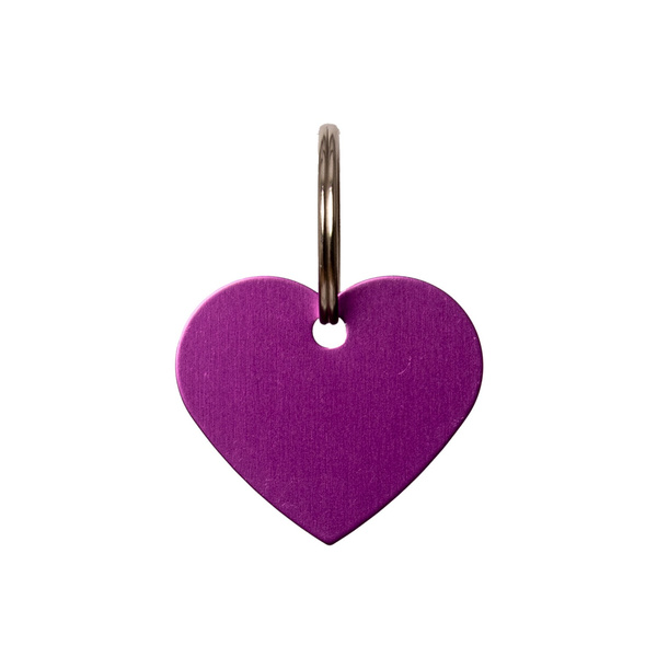Kentucky zawieszka Heart do grawerowania - fioletowa
