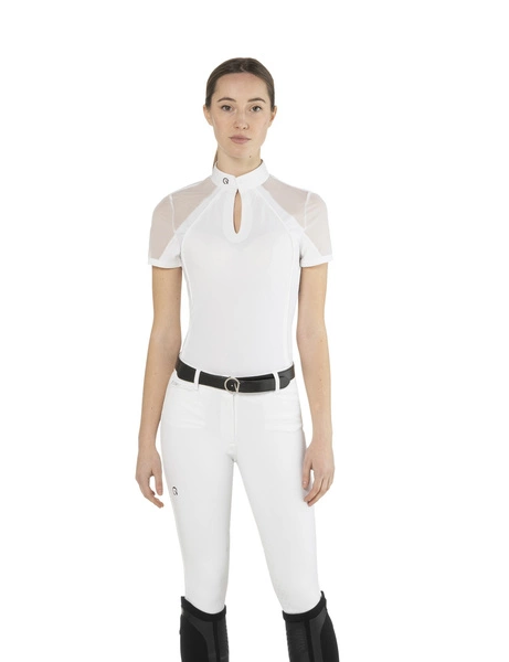Damska koszula konkursowa z krótkim rękawem Ego7 Teresa - biała