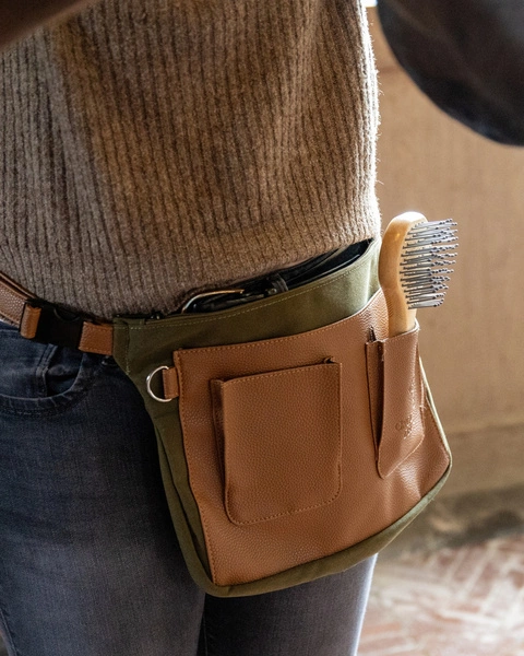 Torba Bag Canvas Kentucky Grooming Deluxe - brąz/khaki