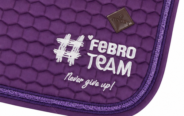 Czaprak #FebroTeam Kentucky Glitter Band - fioletowy