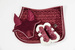 Kentucky Ochraniacze Bamboo Vegan Sheepskin Tendon Boots Elastic Velvet na przednie nogi - bordo