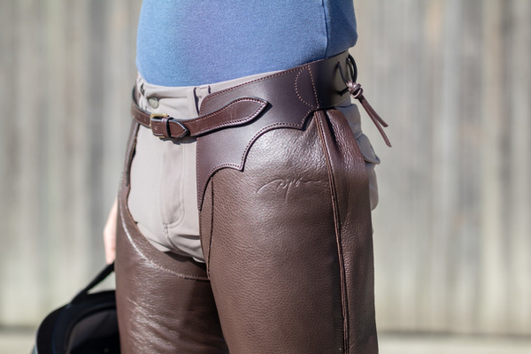 Czapsy Leather Long Chaps Dy'on - brąz