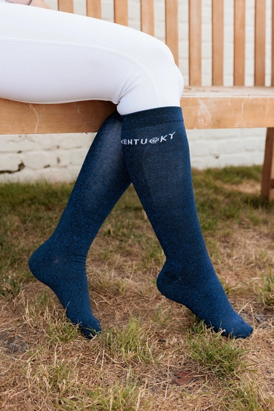 Trzypak skarpetek Kentucky Glitter - granatowe