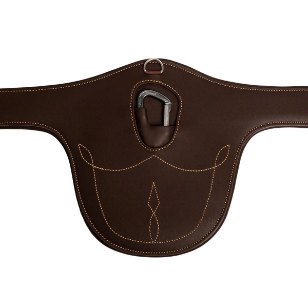 Kentucky anatomiczny popręg Anatomic Stud Girth z fartuchem - brązowy
