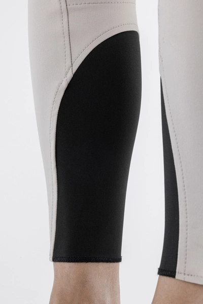 Damskie bryczesy Equiline Cedar z pełnym lejem - beżowe