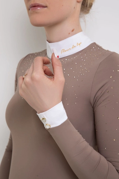 Koszula konkursowa Fleur de Lys Equestrian Holly - beżowa