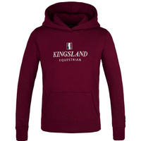 Bluza dziecięca Kingsland Classic Junior Hoodie - bordowa