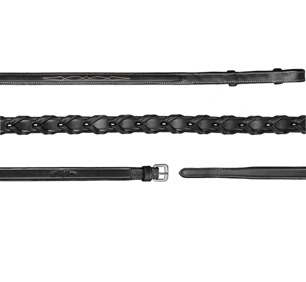 Plecione skórzane wodze 1/2'' Dy'on US Hunter