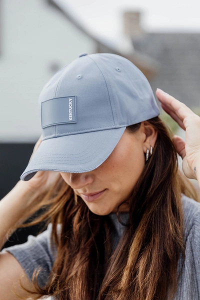 Kentucky czapka Rubber Logo - błękitna