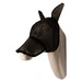  Kentucky Fly Mask Heart - maska na owady - czarna