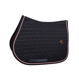 Kentucky czaprak Classic Custom - granatowy z bordowo-białym sznureczkiem