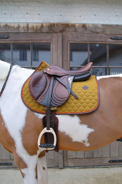 Kentucky czaprak Onion Quilt Neon Leather - khaki