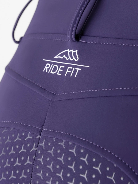 Legginsy z wysokim stanem Equiline Steref - ciemny fiolet