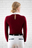 Koszula konkursowa Fleur de Lys Equestrian Ruby - bordowa